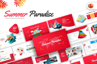 Summer Paradise PowerPoint Template